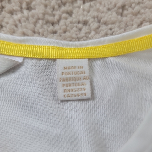 Ted Baker Women's Sonjja Papyrus Printed Woven Front T-Shirt 1 - Picture 5 of 11